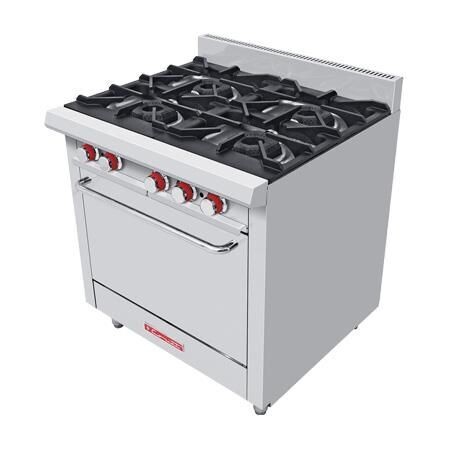 Estufa Pesada a Gas 4 Quemadores + Horno EC-4-HG HD ECO Coriat