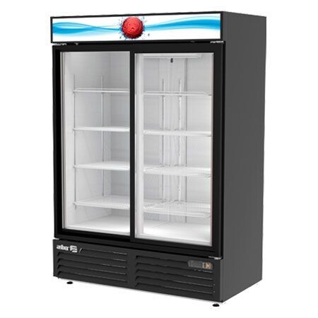 Refrigerador Vertical 2 Puertas de Vidrio Corredizas ARMD-47-SD-HC (Merchandiser Line) Asber