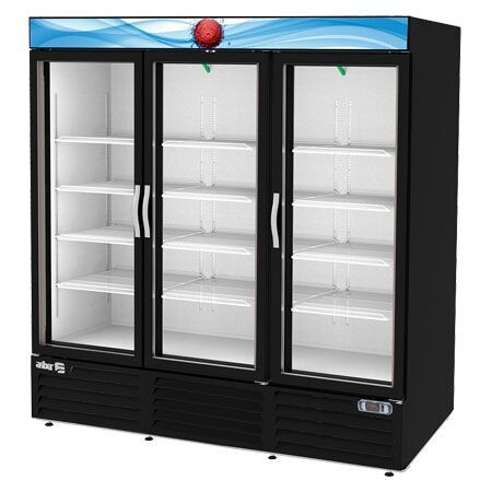 Refrigerador Vertical 3 Puertas de Vidrio Abatible ARMD-72-HC (Merchandiser Line) Asber