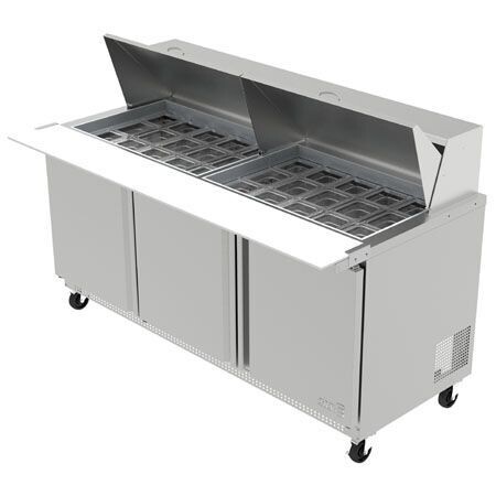 Mesa Refrigerada para Preparación Mega Top APTM-72-30-HC (Professional Line) Asber