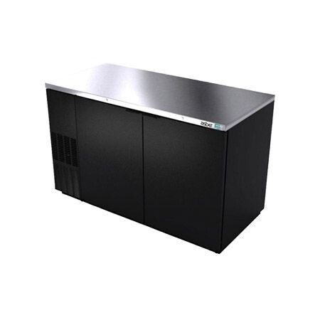 Refrigerador de Contra Barra 2 Puertas Solida Vinil Negro ABBC-58-HC (Professional Line) Asber