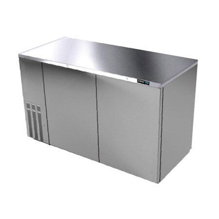 Refrigerador de Contra Barra 2 Puertas Solida Acero Inoxidable ABBC-58-S-HC (Professional Line) Asber