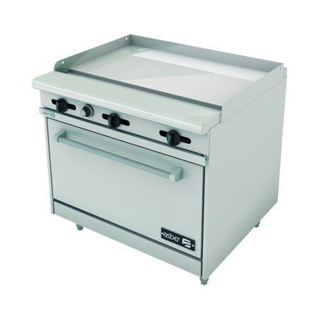 Estufa a Gas Plancha + Horno AER-G36-36-H (Restaurant Line) Asber