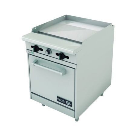 Estufa a Gas Plancha + Horno AER-G24-24-H (Restaurant Line) Asber