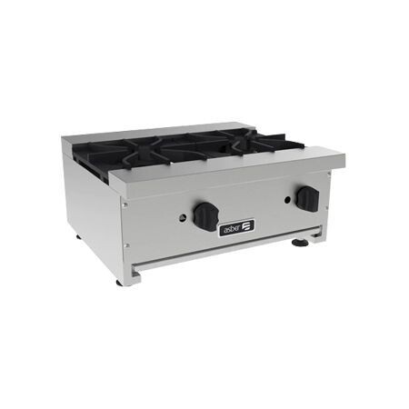 Parrilla a Gas de 2 Fuegos Abiertos ASHP-2-24 (Snack Line) Asber