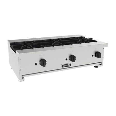 Parrilla a Gas de 3 Fuegos Abiertos ASHP-3-36 (Snack Line) Asber