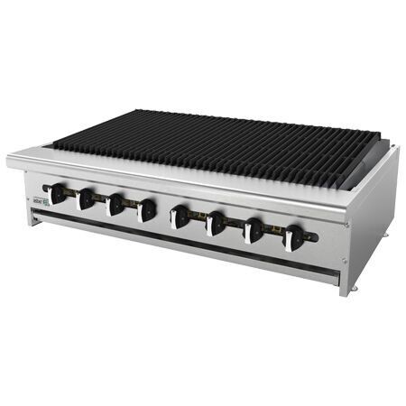 Asador a Gas con Cercha Perimetral Piedra Volcánica AECRB-48 (Restaurant Line) Asber