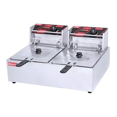 Freidora Eléctrica de 14 Litros (7+7) 2 Tinas DZL-14B Kreppsland
