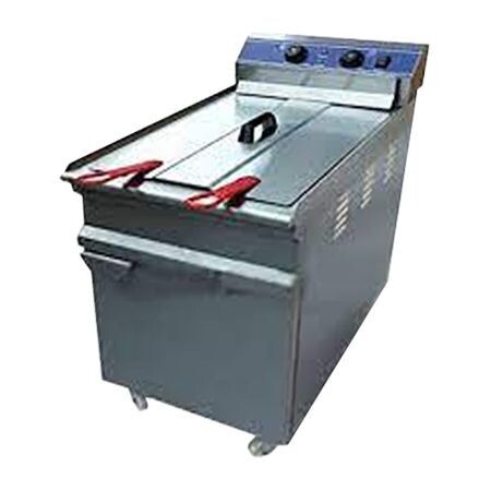 Freidora de Piso Eléctrica de 48 Litros 2 Tinas DZL-48 Kreppsland