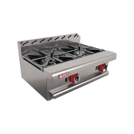 Parrilla 2 Quemadores a Gas 1-2 MINI TOP (Flamoon) Delta