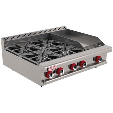 Parrilla + Plancha a Gas 2-4 1-G TOP Delta