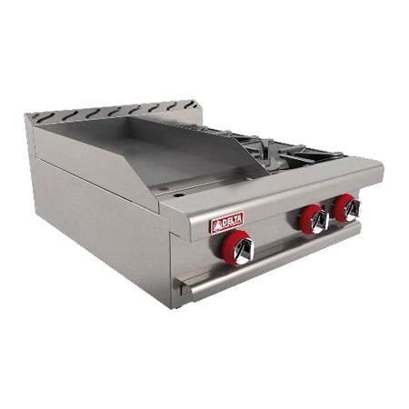 Plancha + Parrilla a Gas 1-G 2-Q PRO Delta