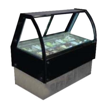 Vitrina Cristal Curvo Expositora de Helados VMG-16 Masser