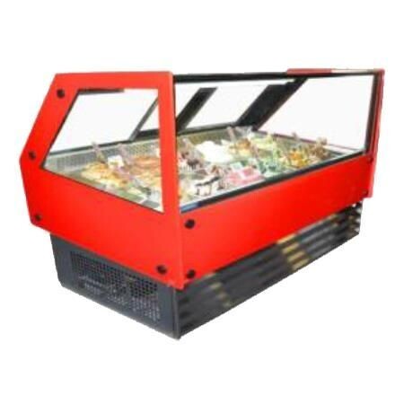 Vitrina Cristal Recto Expositora de Helados VMG-12 Masser