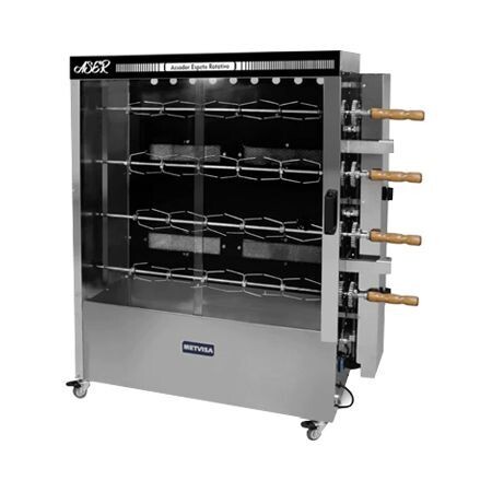 Asador de Pollos Rotativo 20 Pollos ASER-40 Metvisa