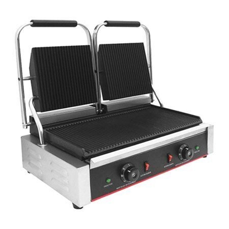 Plancha Panini Acanalada Doble CHZ-810-2 Kreppsland