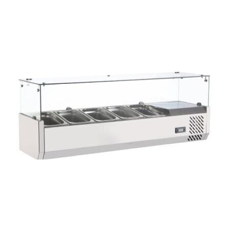 Vitrina Refrigerada para Ensaladas Sobre Mesa RE-113 Kreppsland