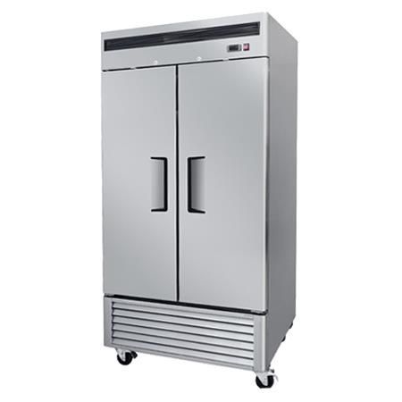 Refrigerador Vertical Acero 2 Puertas Solidas MBF8507GR Atosa