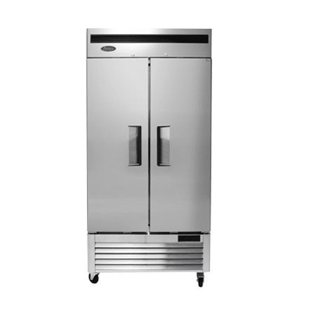 Refrigerador Vertical Slim Acero 2 Puertas MBF8506GR Atosa