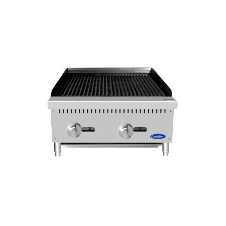 Asador de Piedra Volcánica 24″ 2 Quemadores ATCB-24 Cook Rite