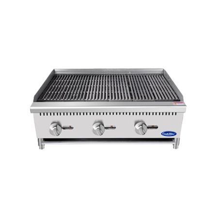 Asador de Piedra Volcánica 36″ 3 Quemadores ATCB-36 Cook Rite