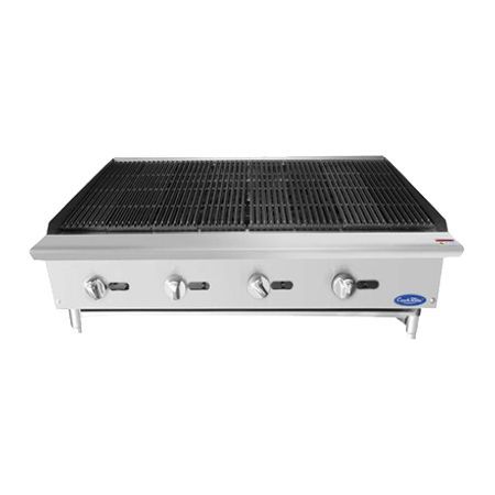 Asador de Piedra Volcánica 48″ 4 Quemadores ATCB-48 Cook Rite