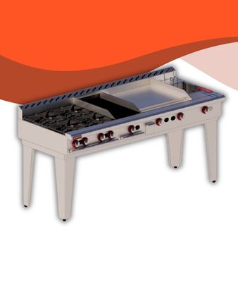 Parrillas con Asador, Plancha y Freidor