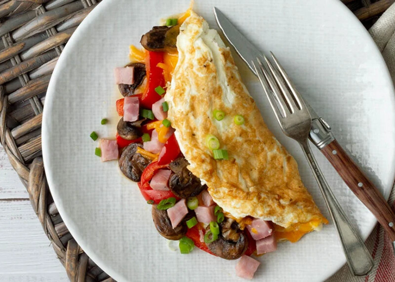 Overstuffed Egg White Omelette