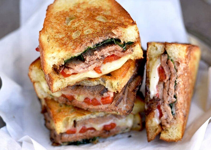 Marinated Steak Panini