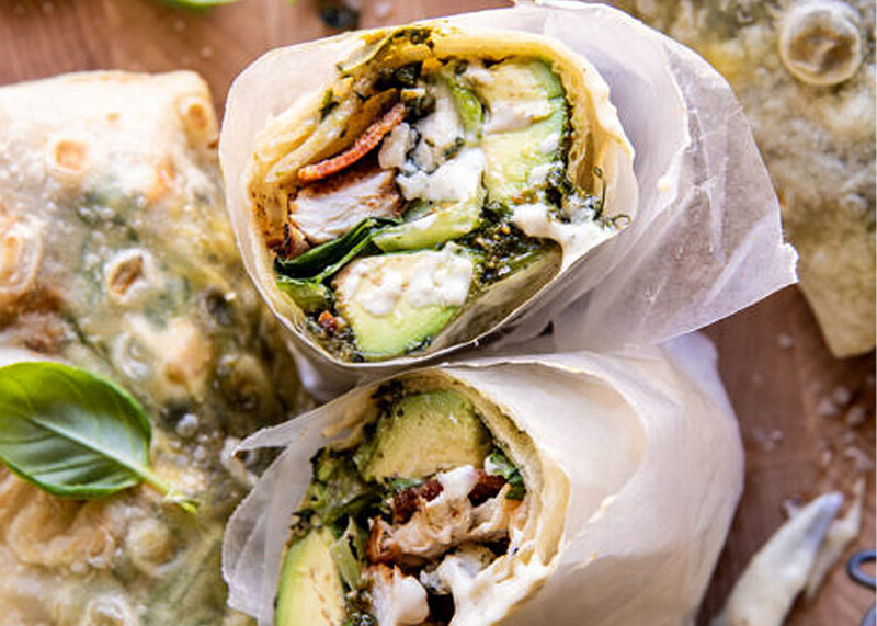 Grilled Pesto Wrap