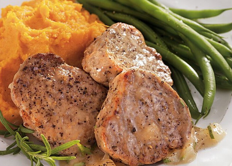 Loin of Pork in Apple Gravy