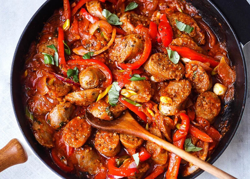 Sausage, Peppers & Onions