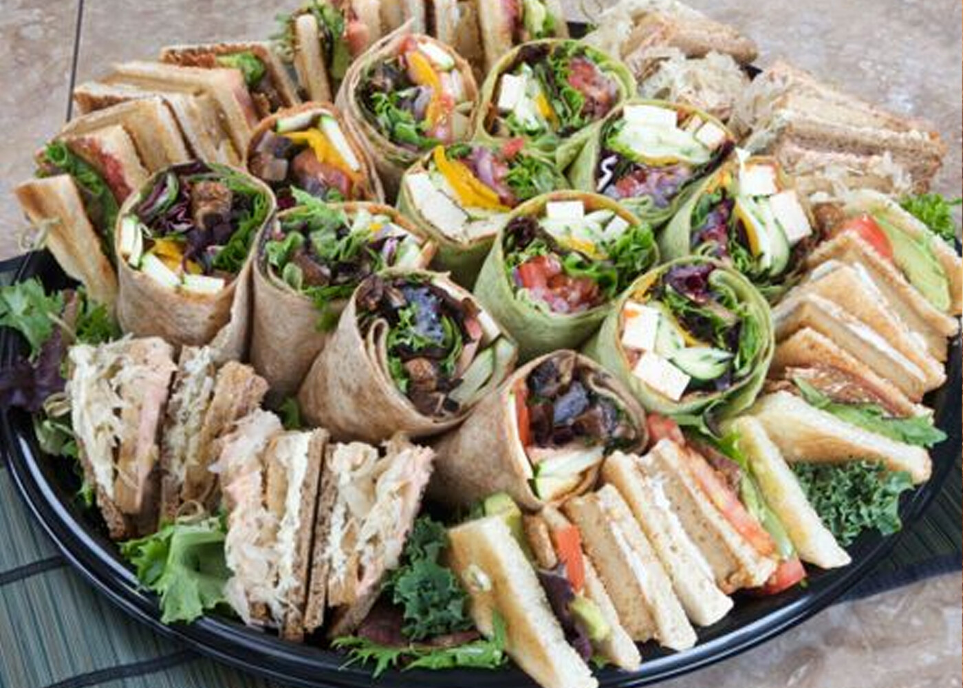 images of sandwich platters