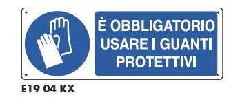 Cartelli di obbligo - Obbligatorio guanti protettivi