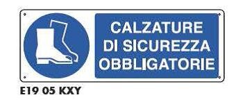 Cartelli di obbligo - Obbligatorio calzature protettivi