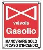 Cartelli di informazione-Valvola gasolio