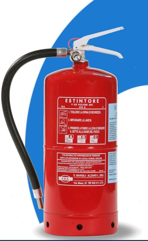Estintore a polvere da 9kg