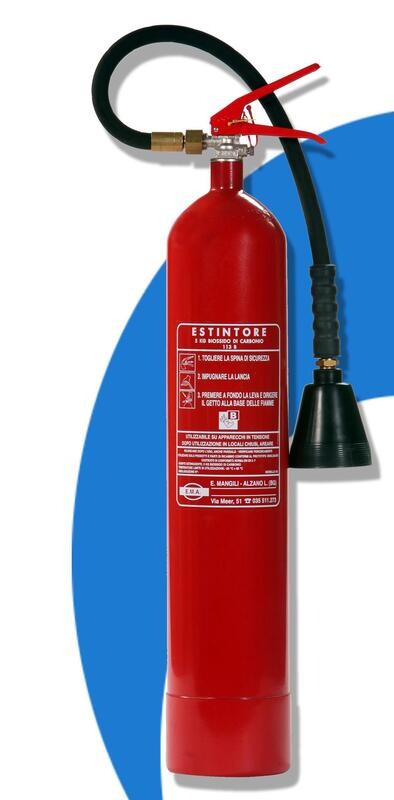 Estintore a biossido di carbonio (CO2) da 5kg
