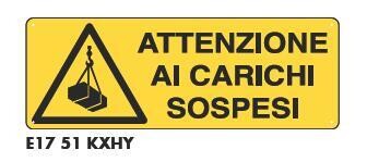 Cartelli di pericolo - Carichi sospesi