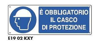 Cartelli di obbligo - Obbligatorio il casco di protezione
