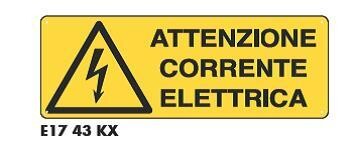 Cartelli di pericolo - Corrente elettrica
