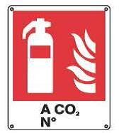 Cartelli antincendio-Estintore a CO2