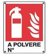 Cartelli antincendio-Estintore a polvere