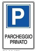 Cartelli proprietà privata-parcheggio privato