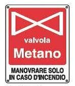 Cartelli di informazione-Valvola metano