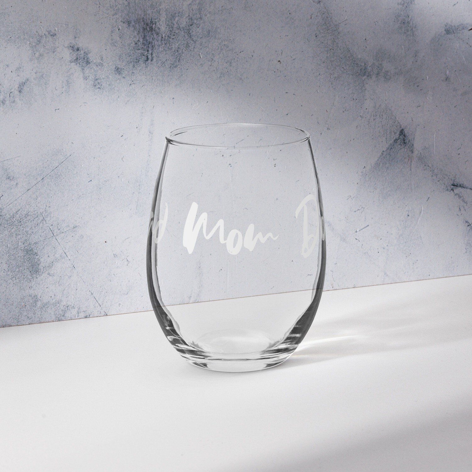 Bad Mom Docs Stemless Wine Glass