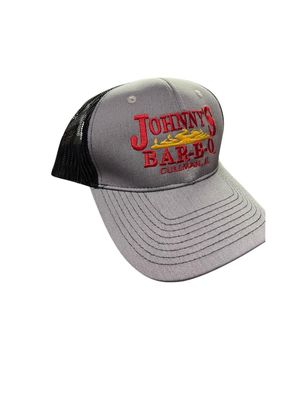 Johnny's Gray and Black Logo Hat
