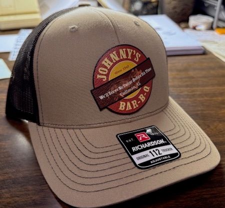 Johnny's Khaki and Brown Logo Patch Hat