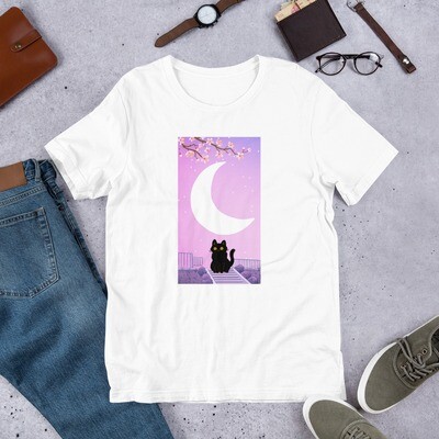 Aesthetic Black Cat | Unisex t-shirt