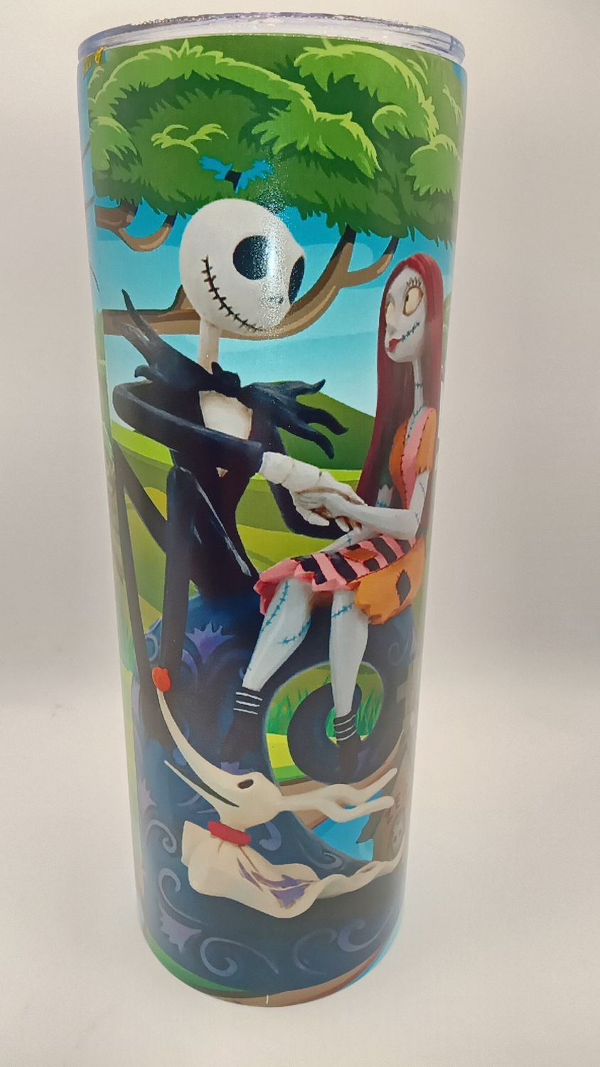 20 oz Romantic Gothic Tree Hug Tumbler – Full Wrap with Lid &amp; Straw